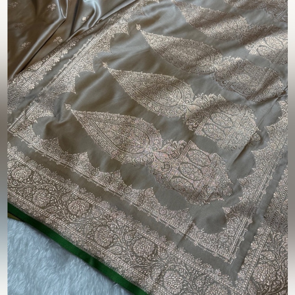 Pure katan silk saree set - Picture 9 of 13